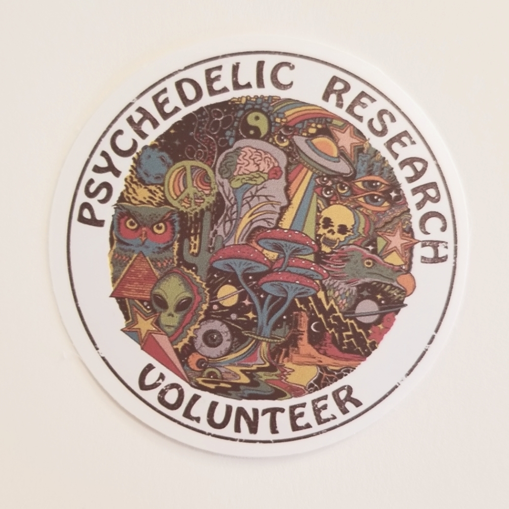 10/$10 Psychedelic Research Volunteer Sticker